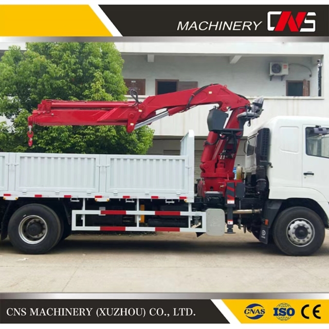 Hot Popular Hydraulic 8 Ton Knuckle Boom Truck Mounted Crane Folding Arm Lifting Crane for Sale Good Price