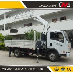 China Cns User-Friendly 3.2 Ton Folding Arm Truck Mounted Crane Hydraulic Mobile Crane Knuckle Boom Crane for Sales