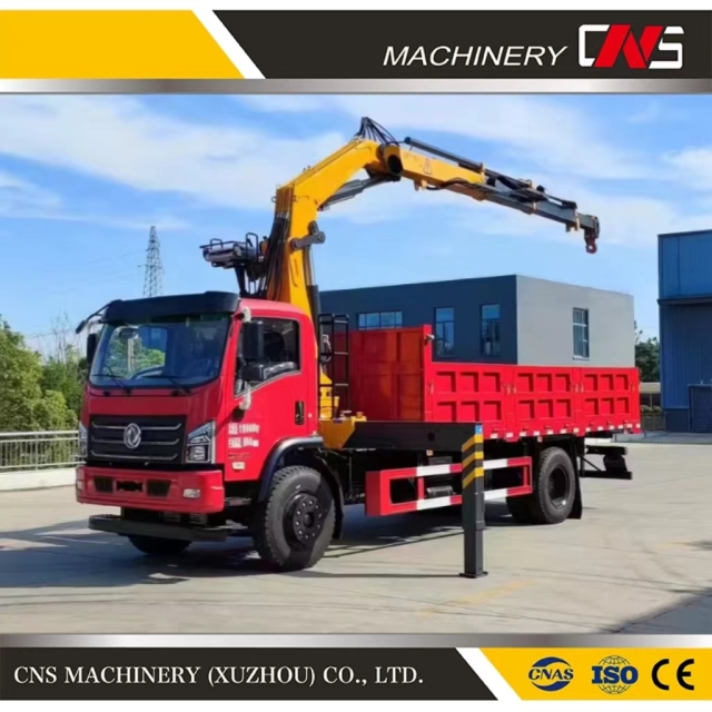 Hot Popular Hydraulic 8 Ton Knuckle Boom Truck Mounted Crane Folding Arm Lifting Crane for Sale Good Price