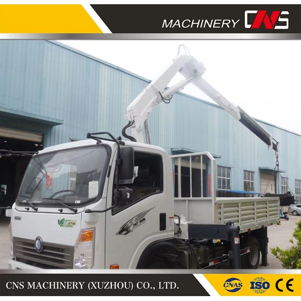 Portable Remote Control Articulated Arm 3.2 Ton Hydraulic Truck Mounted Crane Knuckle Boom Lifting Crane