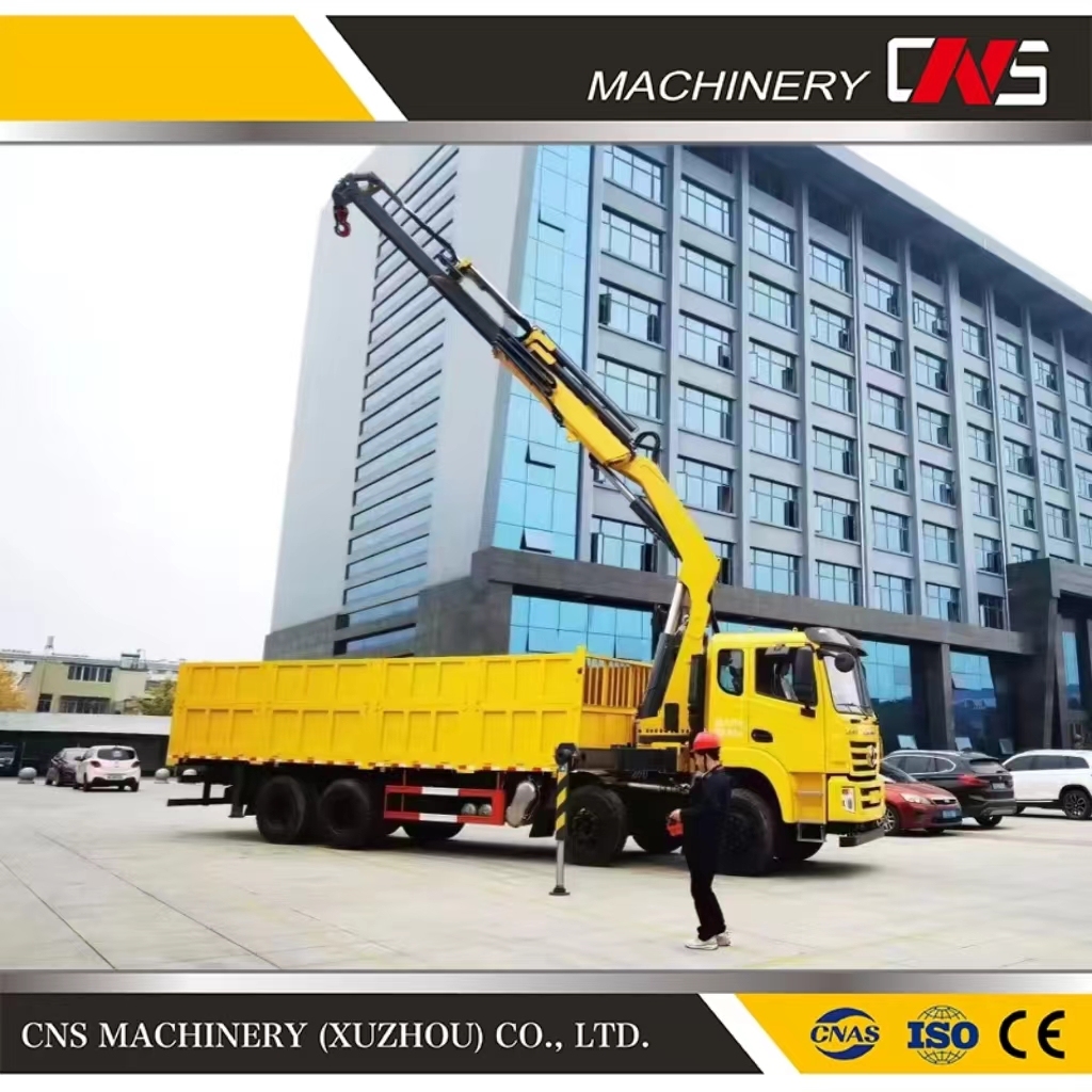 Hot Popular Hydraulic 8 Ton Knuckle Boom Truck Mounted Crane Folding Arm Lifting Crane for Sale Good Price