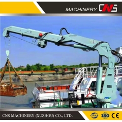 Hyrdaulic Marine Folding Deck Crane 8 Ton Capacity with Full Propertional Remote Control System and Overload System