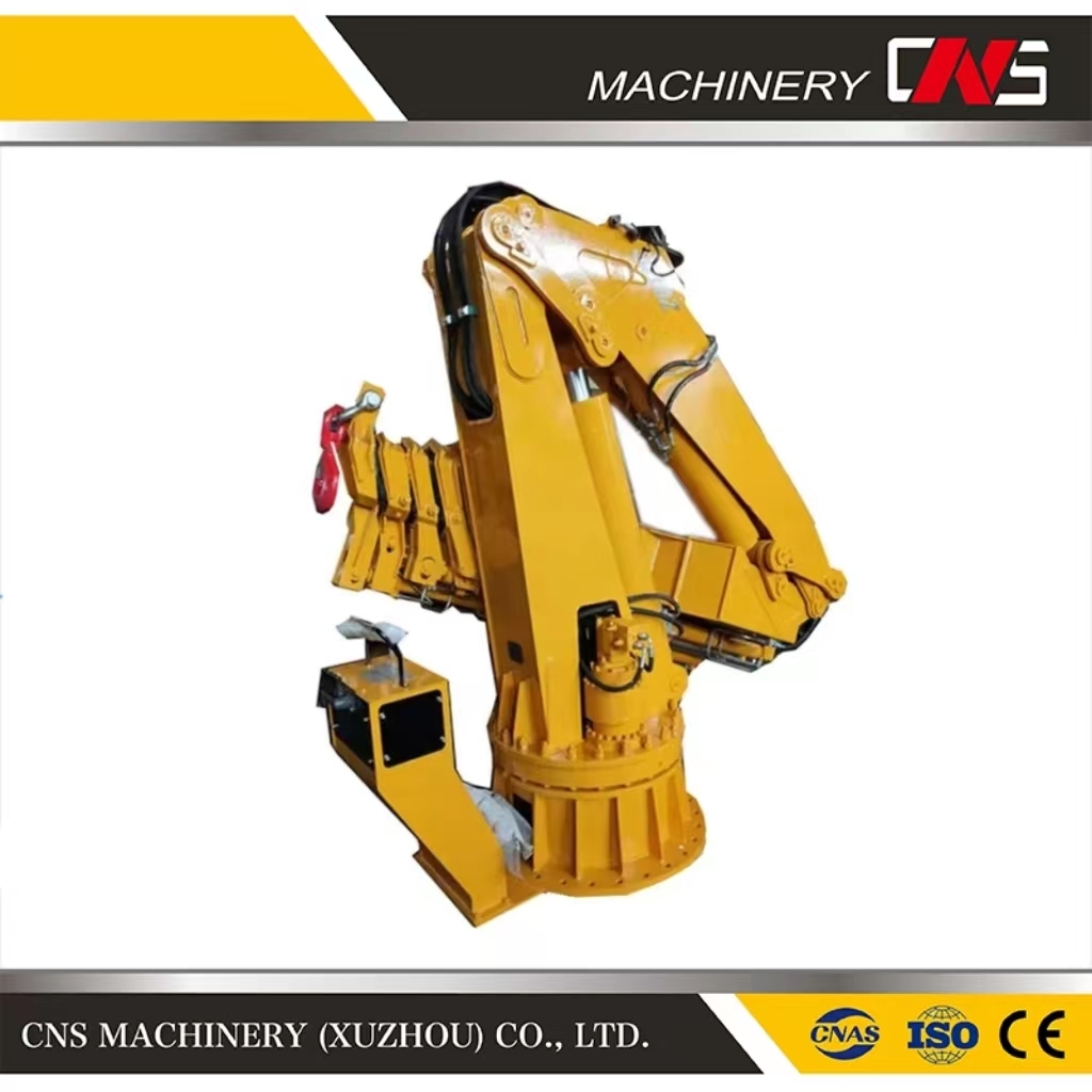 Cns Hot Selling Mobile 6.3 Ton Folding Arm Marine Crane Marine Knuckle Boom Crane for Sale Made in China