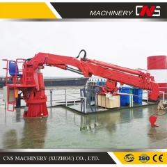 Hyrdaulic Marine Folding Deck Crane 8 Ton Capacity with Full Propertional Remote Control System and Overload System