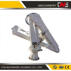 Small Knuckle Boom Davit Type 4 Ton Ship Crane Shipboard Marine Cantilever Provision Deck Crane for Vessel Ship Boat Deck
