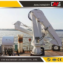 Small Knuckle Boom Davit Type 4 Ton Ship Crane Shipboard Marine Cantilever Provision Deck Crane for Vessel Ship Boat Deck