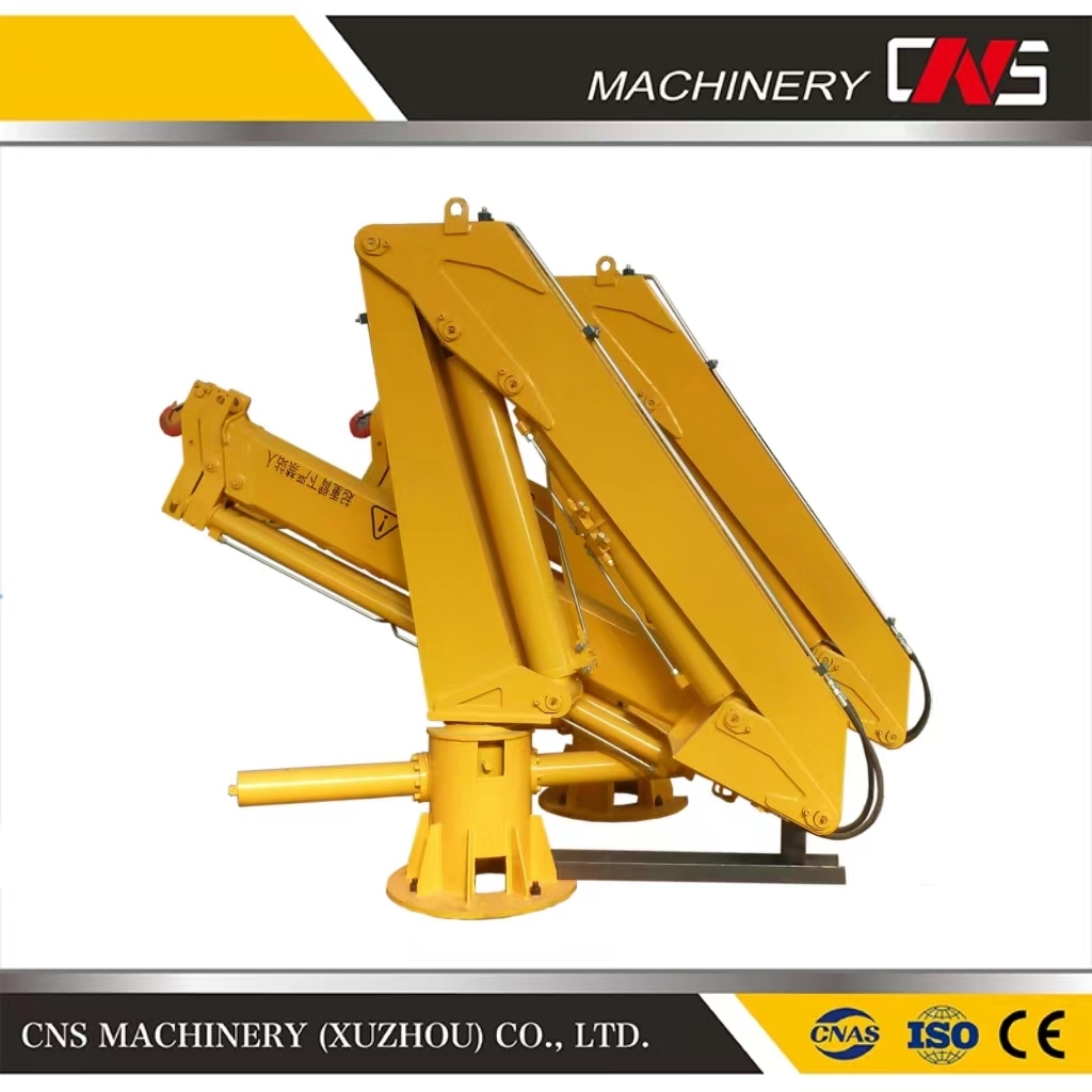 Marine Crane Knuckle Boom Ship Used Deck Crane Manufacturer with 3 Section Boom 4 Ton Marine Deck Crane Price