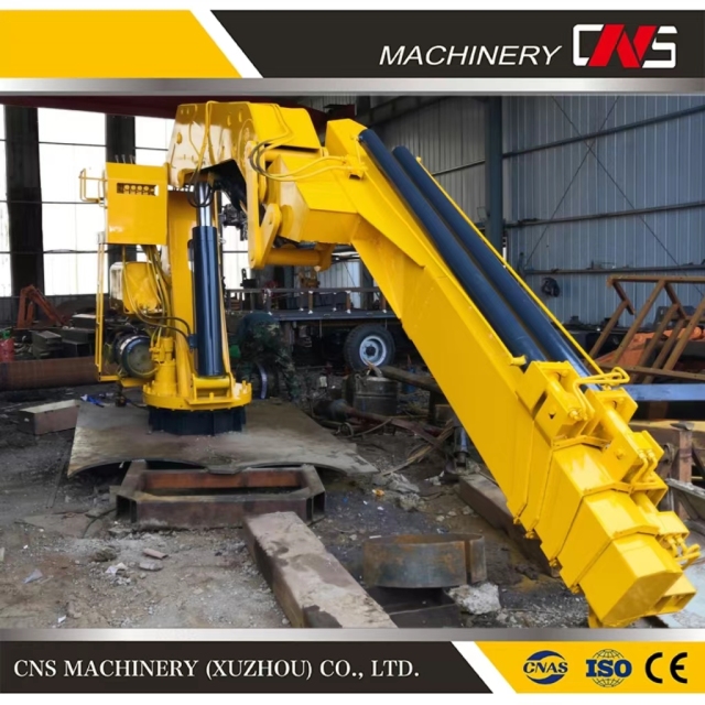 Customized 10 Ton Marine Lifting Equipment Mini Mounted Ship Boat Knuckle Boom Crane Hydraulic Marine Crane