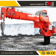 8 Ton Straight Arm Marine Crane on Ship Marine Deck Crane Telescopic Boom Hydraulic Ship Deck Crane for Sale