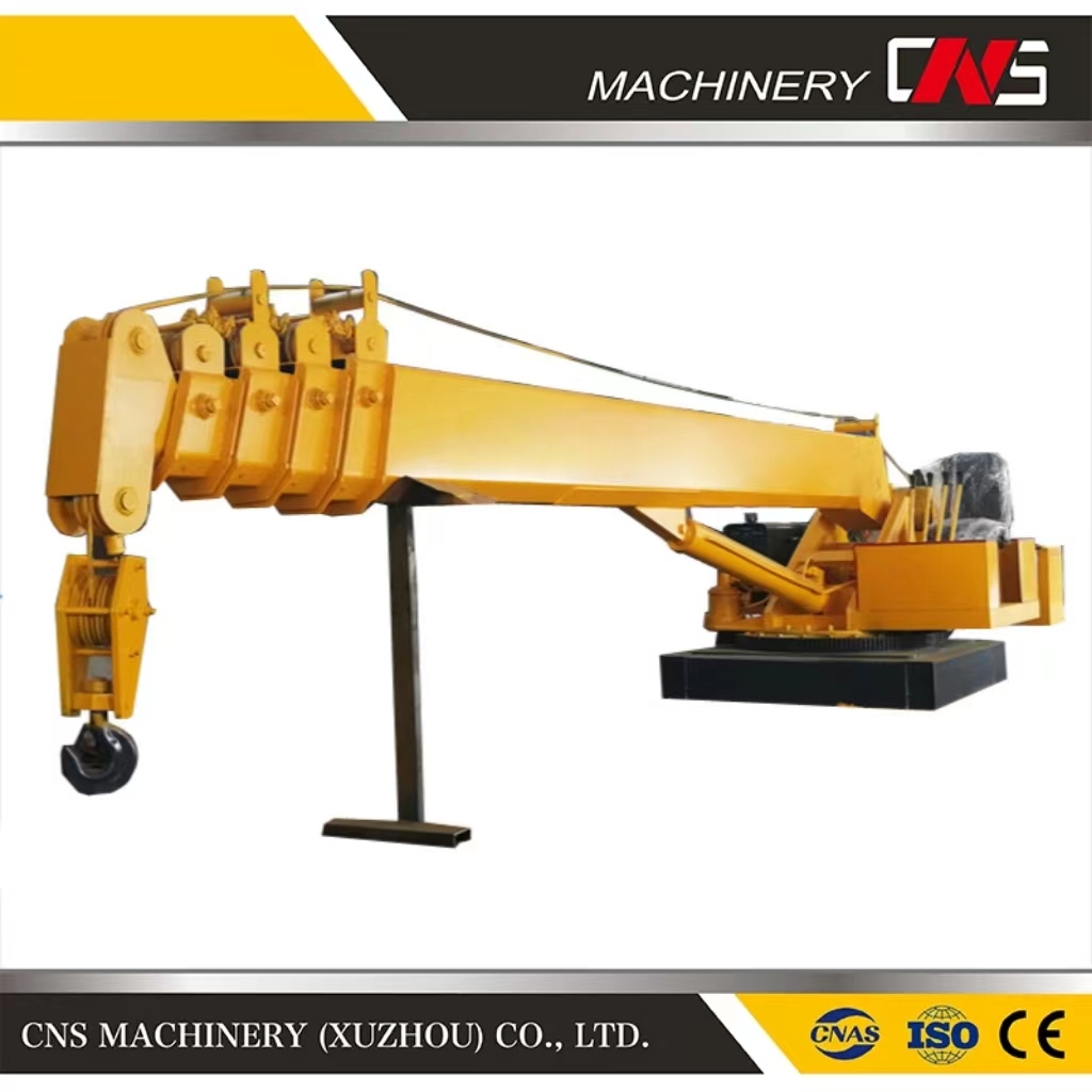 Used for Offshore Operations Machine 5ton Hydraulic Telescopic Boom Remote Operation Customization Marine Crane