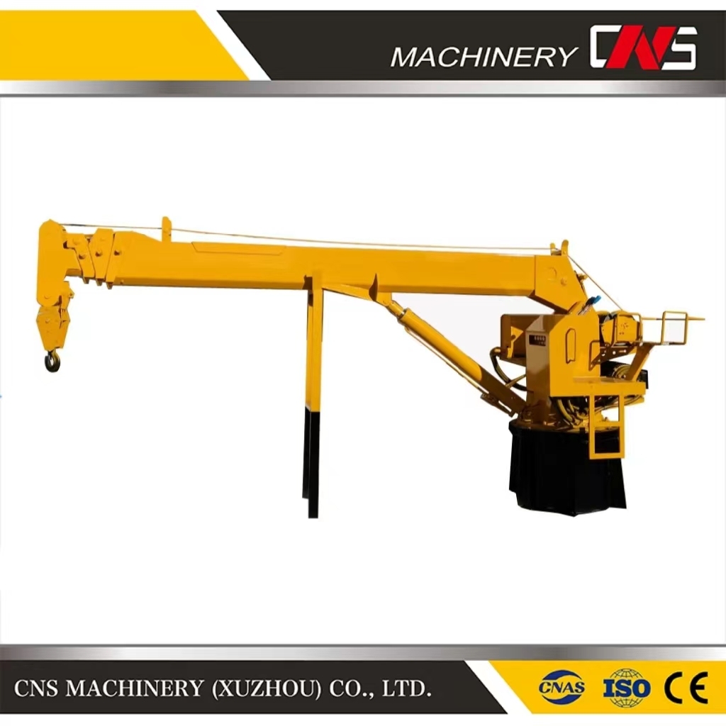 Customize 5 Ton Telescopic Boom Ship Marine Deck Crane Hydraulic Straight Arm Marine Davit Crane