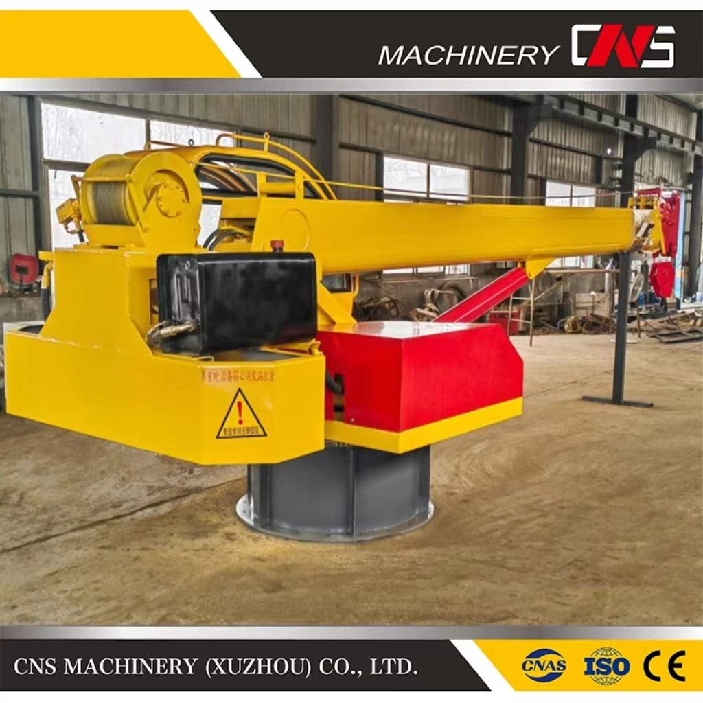 Marine Lifting Yacht Crane Marine Hydraulic Crane Marine 4 Ton Hydraulic Telescopic Boom Ship Deck Crane