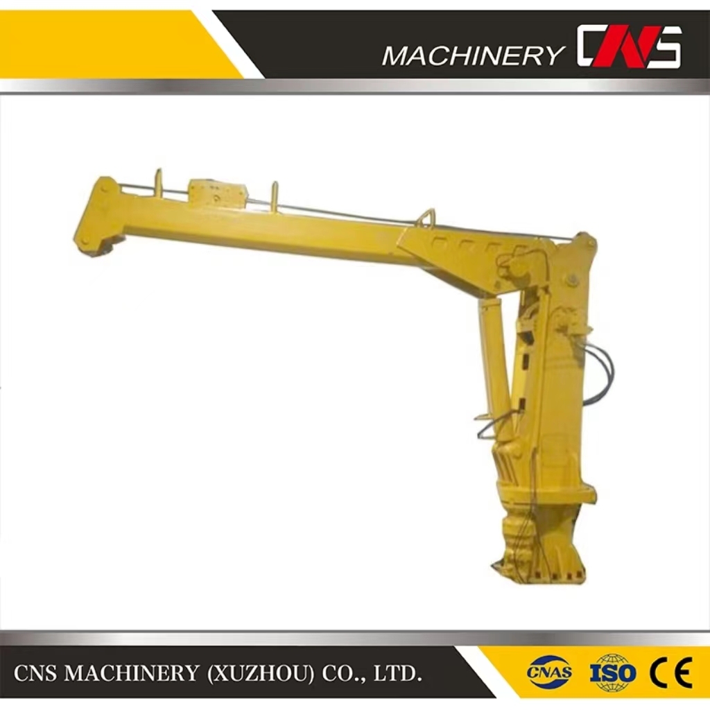 Customize 5 Ton Telescopic Boom Ship Marine Deck Crane Hydraulic Straight Arm Marine Davit Crane