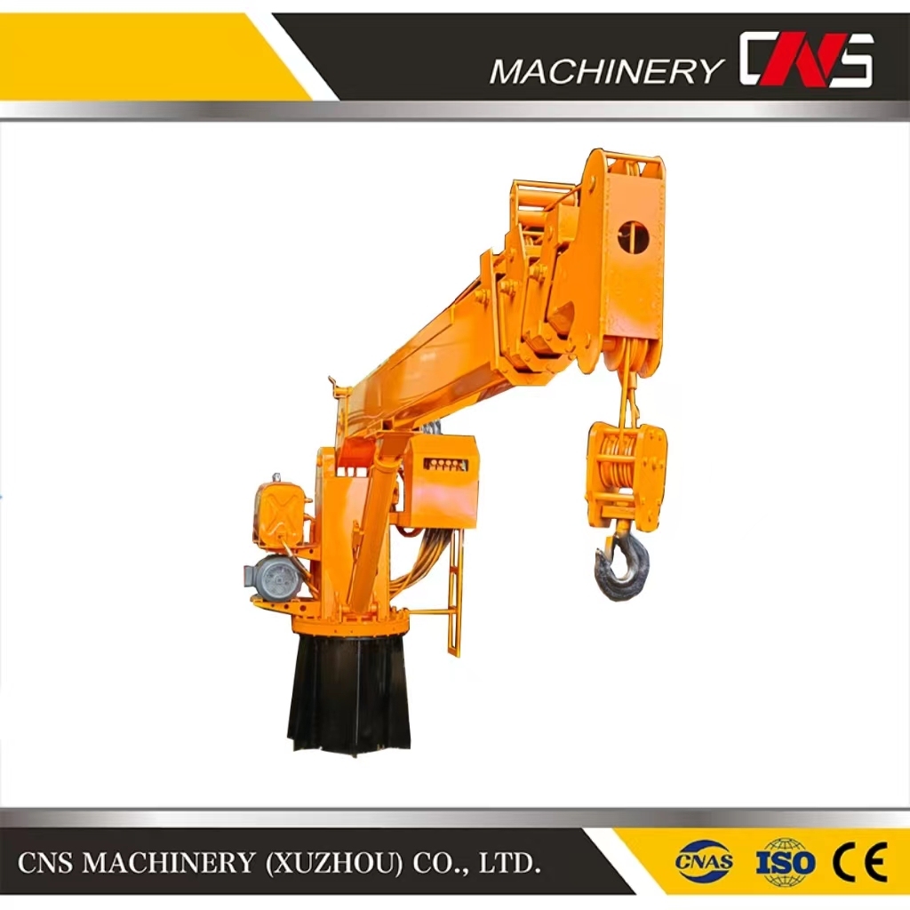 Construction Machinery 12 Ton Marine Crane High Quality Hydraulic Telescopic Marine Crane with CE Certification