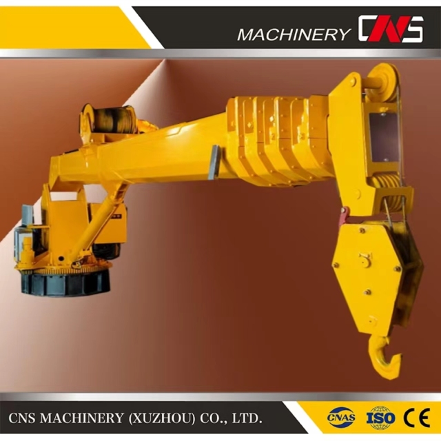 Promotion 16 Ton Hydraulic Telescopic Boom Marine Crane Marine Deck Crane Ship Crane for Hot Sale