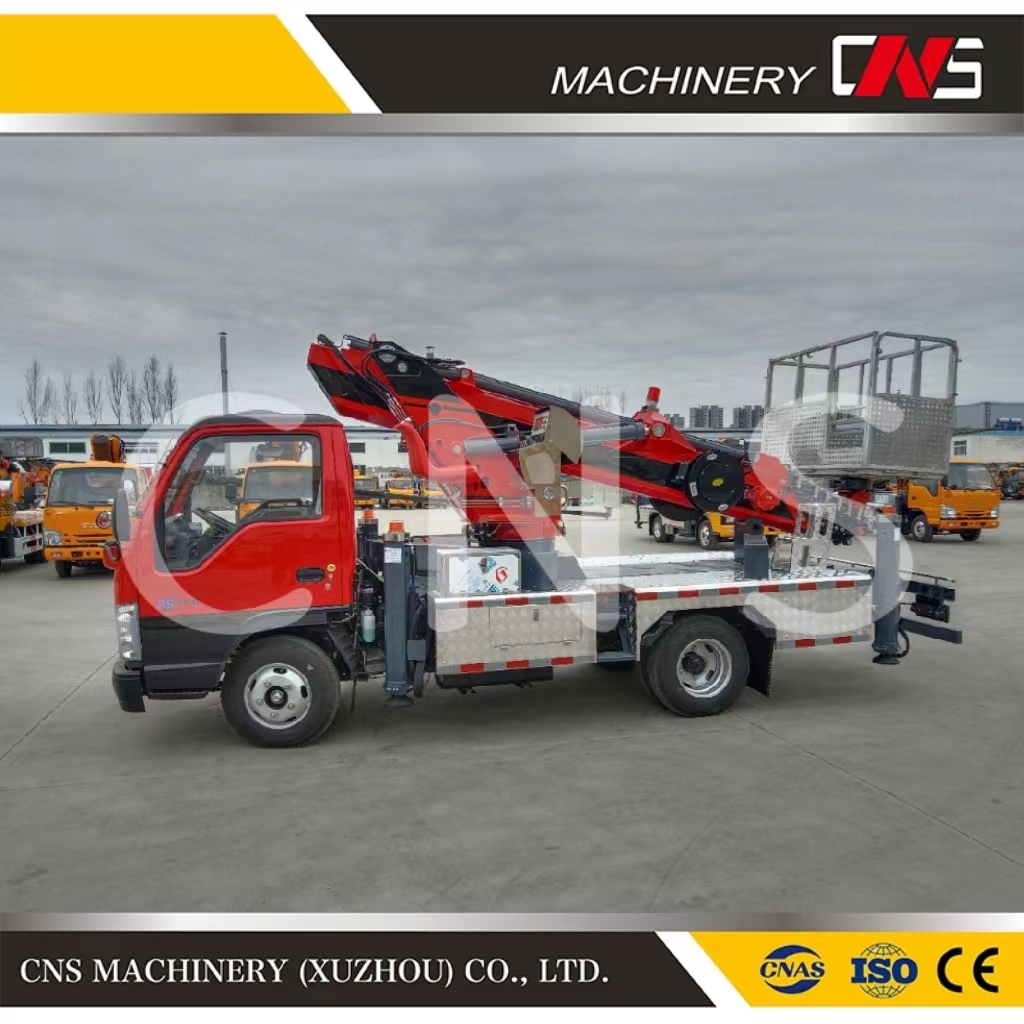 China Manufacturer Aerial Work Truck High-Altitude Construction Vehicle Aerial Work Platform with Telescopic Boom
