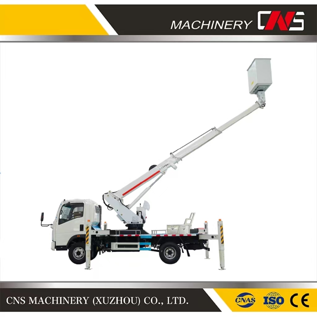 China Manufacturer Aerial Work Truck High-Altitude Construction Vehicle Aerial Work Platform with Telescopic Boom