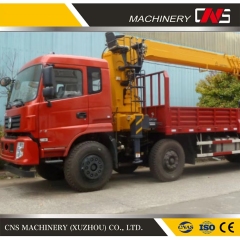 All Wheel Drive 6X6 Cargo Truck Crane 12 Tons Telescopic Boom Crane with 5 Sections Boom Truck Lifting Cranes