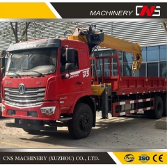 All Wheel Drive 6X6 Cargo Truck Crane 12 Tons Telescopic Boom Crane with 5 Sections Boom Truck Lifting Cranes