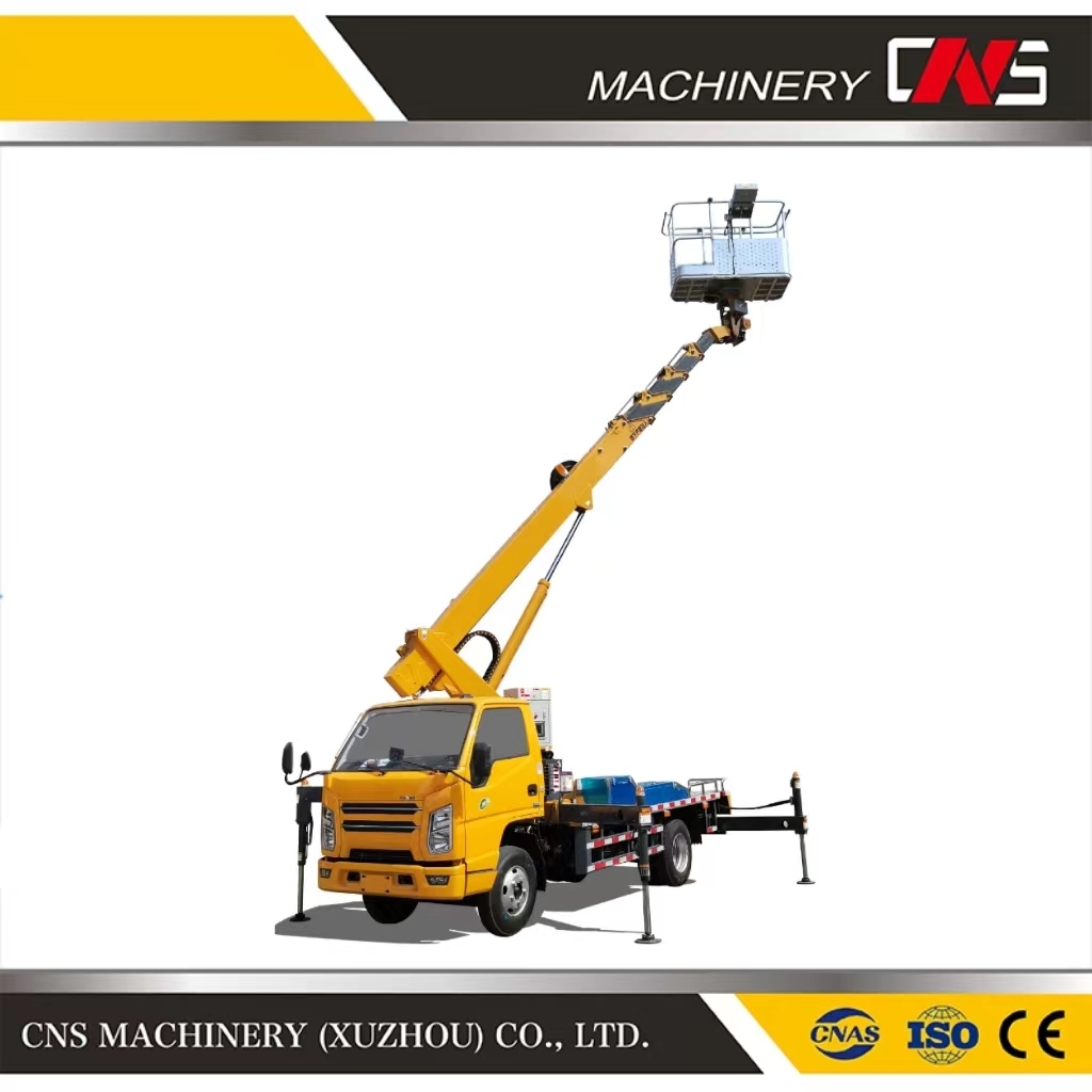 Truck Vehicle Lift High Altitude Operation Truck Aerial Platform Work Vehicle with Large Work Basket for Sale
