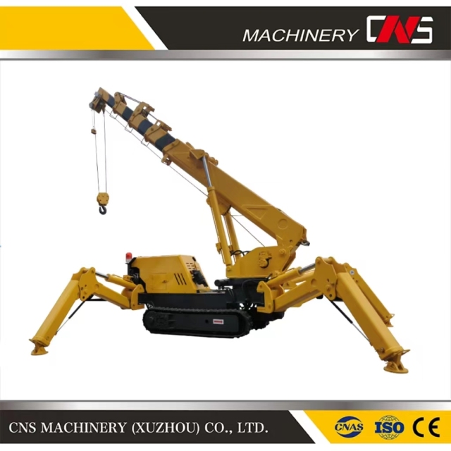 Building Purpose Roof Spider Crane Small Crawler Cranes Mini Folding Mobile Spider Cranes with Wholesale Prices
