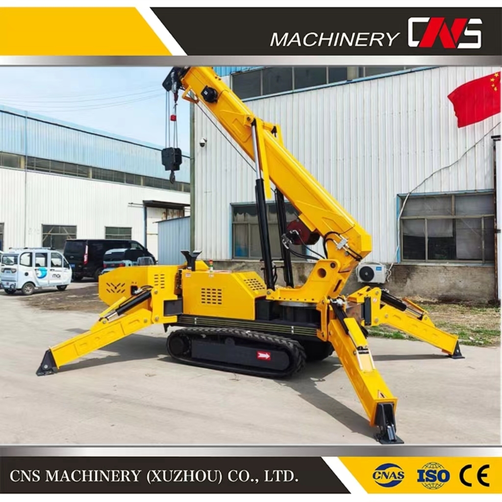 Warehouse House Building Electrical Construction Spider Crane Mobile Portable Mini Crawler Spider Crane