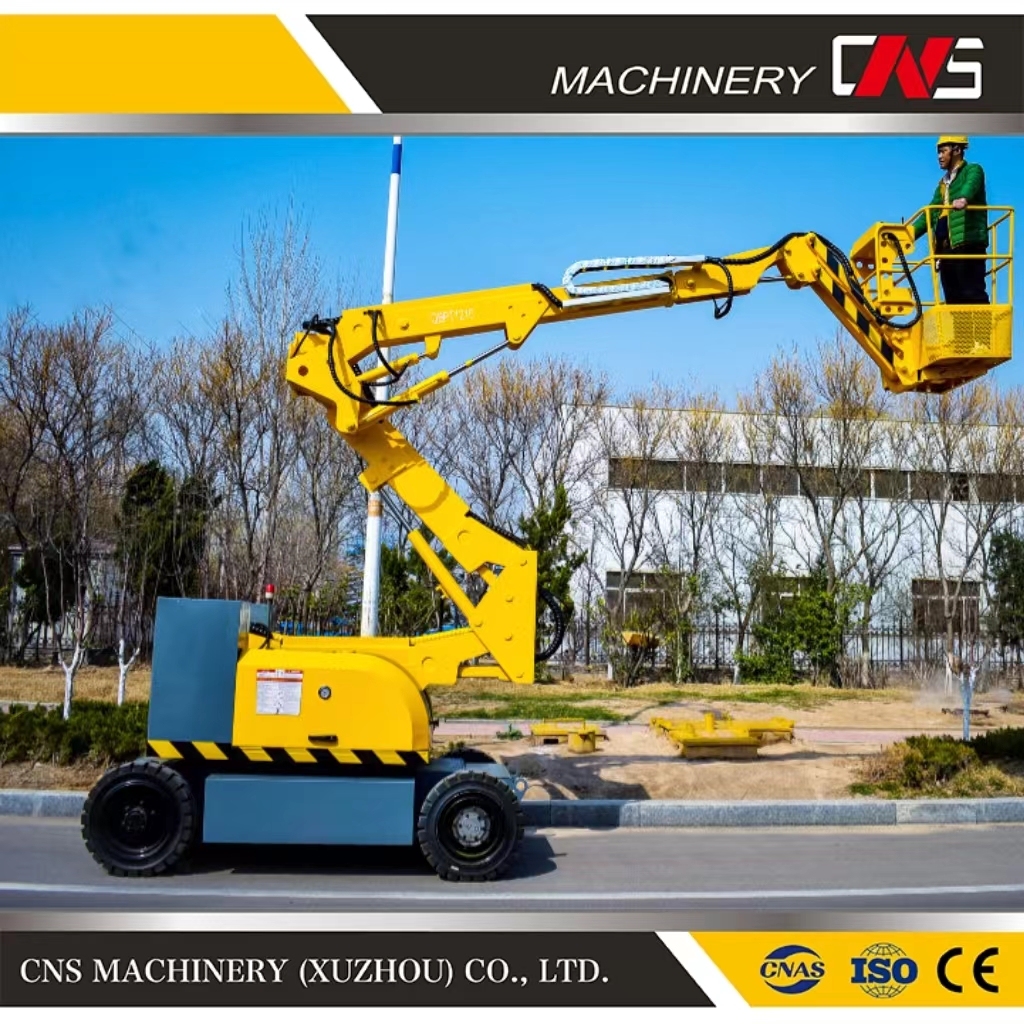 Rotary Lifting Platform Self-Propelled Electric Bending Arm Hydraulic Boom Lift Aerial Maintenance Vehicle Work Platforms