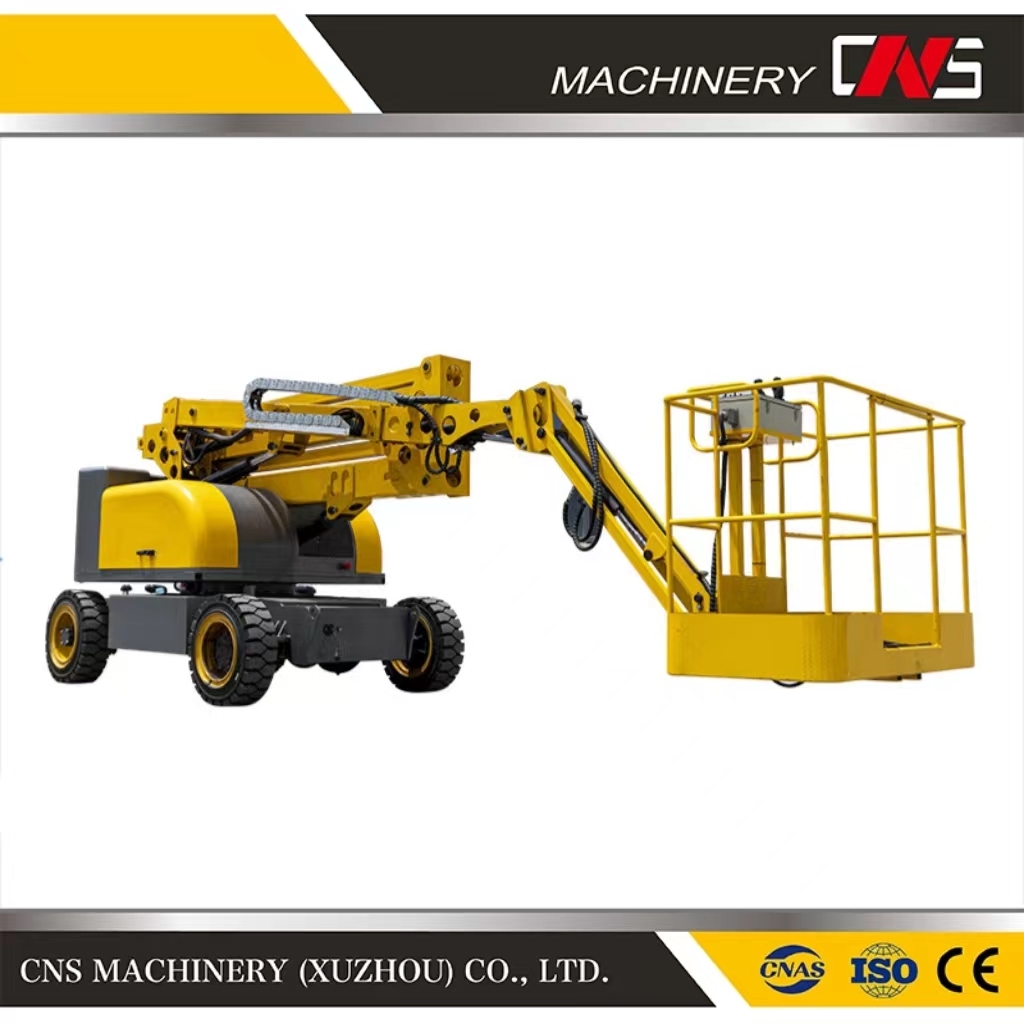 Rotary Lifting Platform Self-Propelled Electric Bending Arm Hydraulic Boom Lift Aerial Maintenance Vehicle Work Platforms