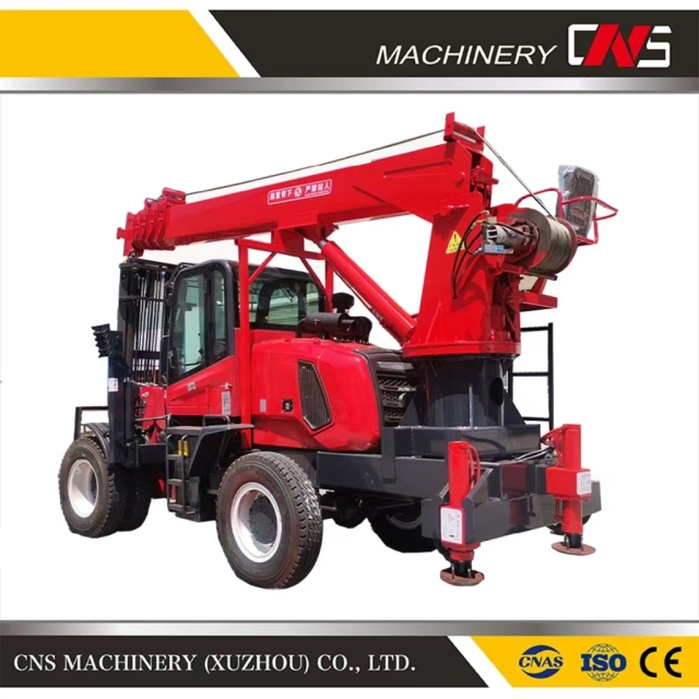 China Manufacturers Direct Sale off-Road Forklift Crane Cargo Handling Crane Multi-Function Forklift Tail Crane