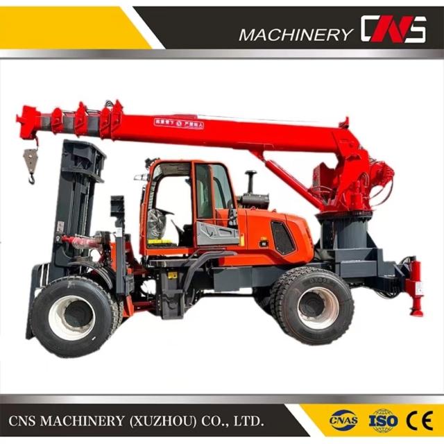China Manufacturers Direct Sale off-Road Forklift Crane Cargo Handling Crane Multi-Function Forklift Tail Crane