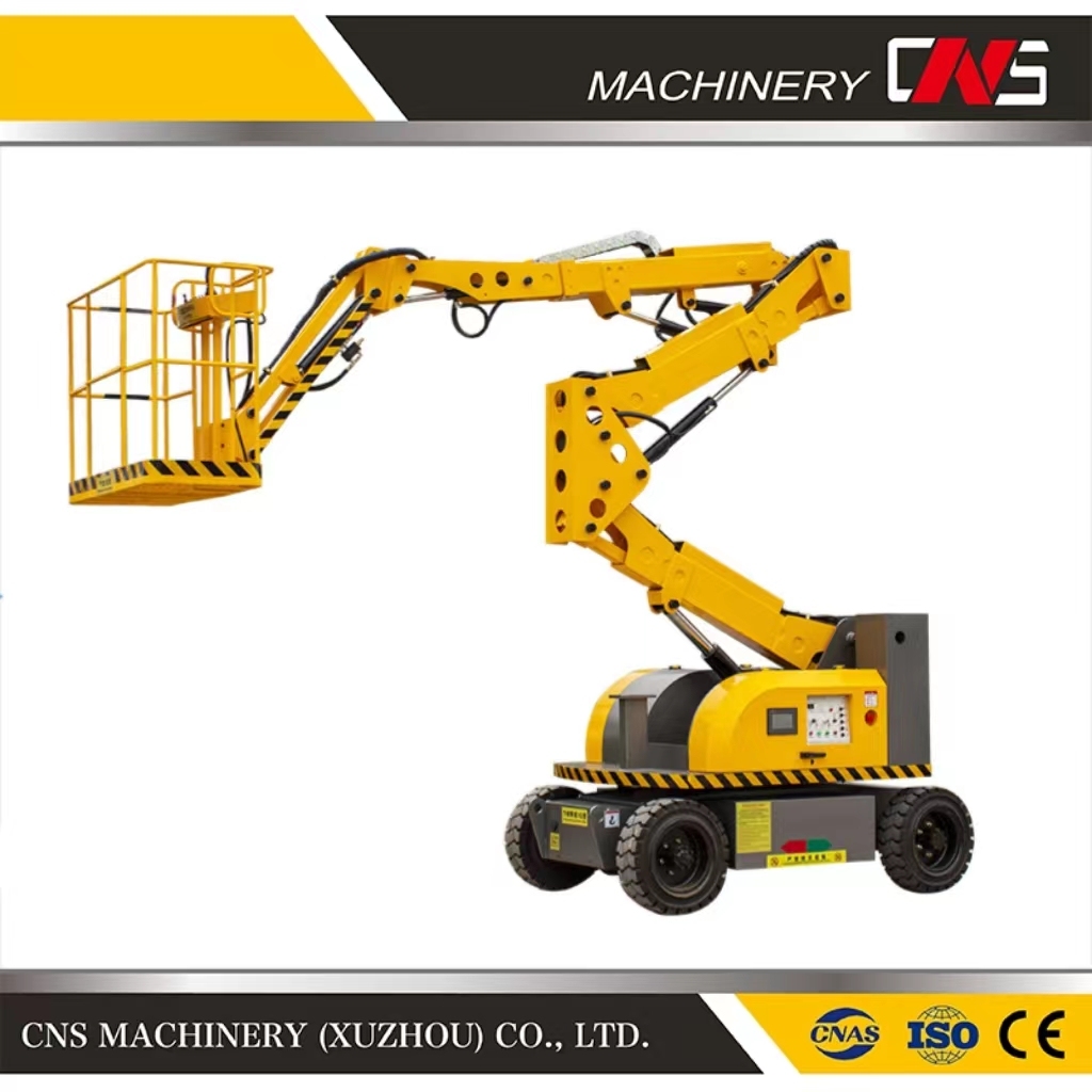 Rotary Lifting Platform Self-Propelled Electric Bending Arm Hydraulic Boom Lift Aerial Maintenance Vehicle Work Platforms