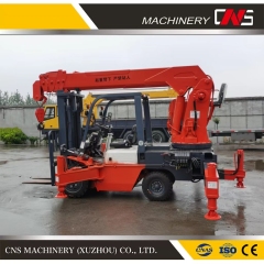 China Manufacturers Direct Sale off-Road Forklift Crane Cargo Handling Crane Multi-Function Forklift Tail Crane