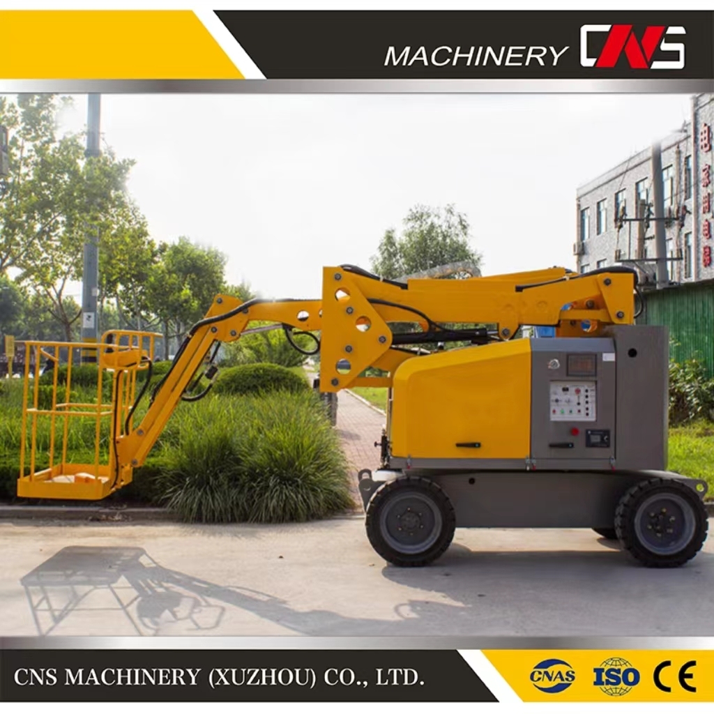 Rotary Lifting Platform Self-Propelled Electric Bending Arm Hydraulic Boom Lift Aerial Maintenance Vehicle Work Platforms