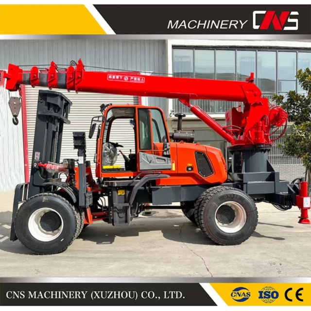 China Manufacturers Direct Sale off-Road Forklift Crane Cargo Handling Crane Multi-Function Forklift Tail Crane