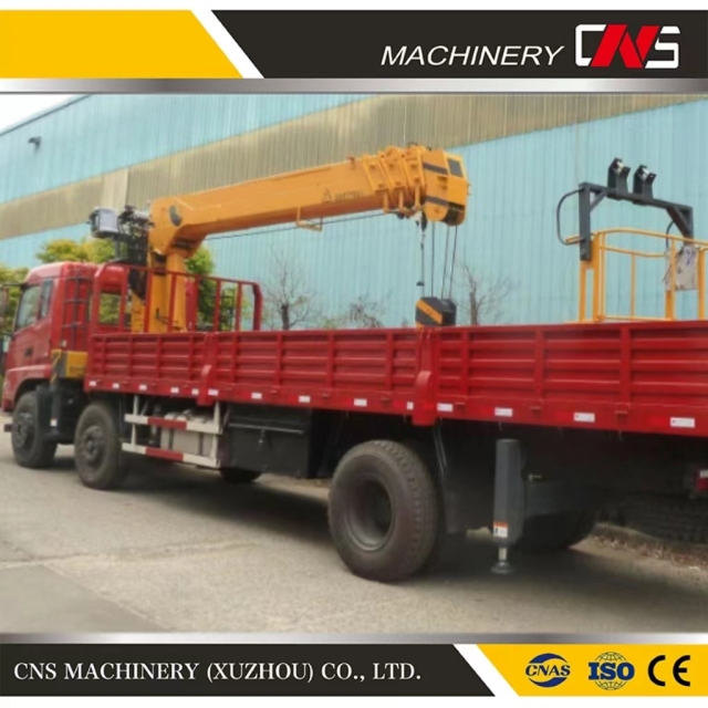 Superior Performance and Long Service Life Telescopic Straight Boom 12 Ton Cargo Truck Mounted Crane for Hot Sale
