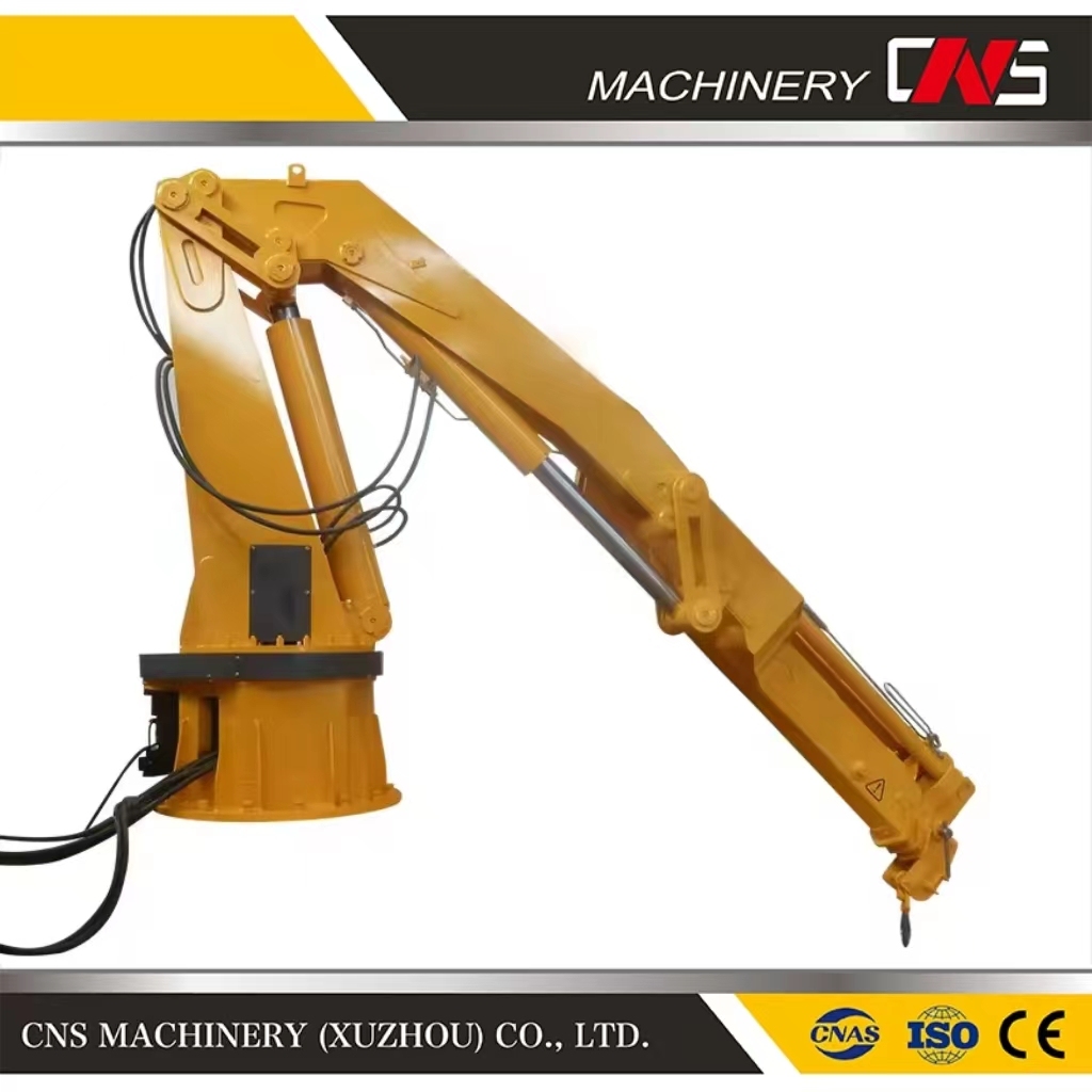 China Factory Provide Angle of Rotation 360 Degree 6.3 Ton Marine Knuckle Boom Ship Crane Boat Marine Crane for Sale