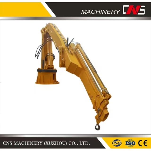 2024 New China Supplier 6.3 Tons Knuckle Boom Hydraulic Marine Crane Ship Deck Crane for Factory Direct Sales