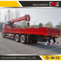 Superior Performance and Long Service Life Telescopic Straight Boom 12 Ton Cargo Truck Mounted Crane for Hot Sale