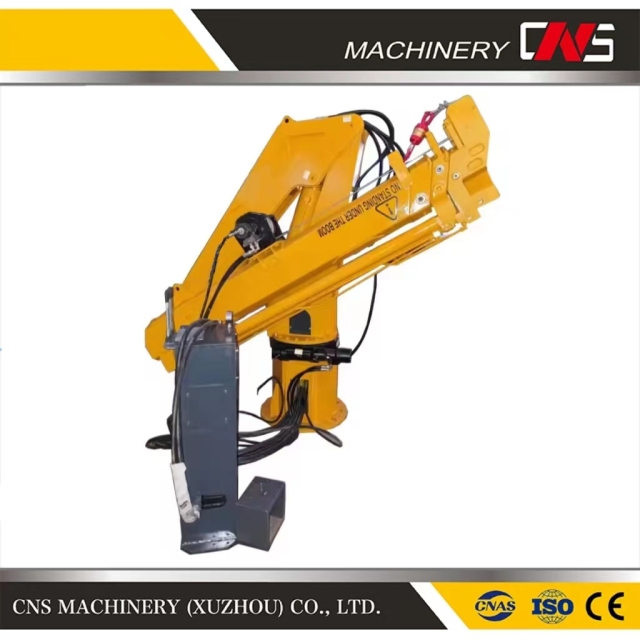 2024 New China Supplier 6.3 Tons Knuckle Boom Hydraulic Marine Crane Ship Deck Crane for Factory Direct Sales