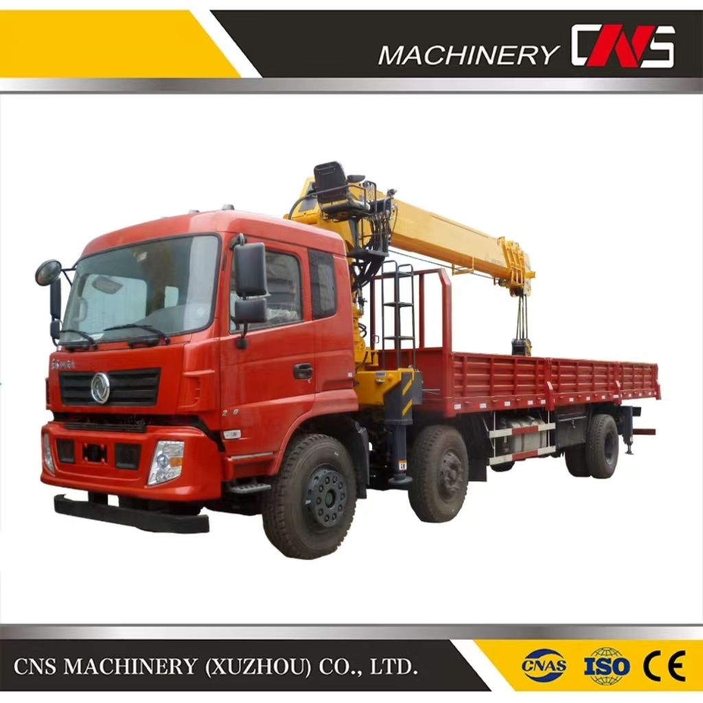 Superior Performance and Long Service Life Telescopic Straight Boom 12 Ton Cargo Truck Mounted Crane for Hot Sale