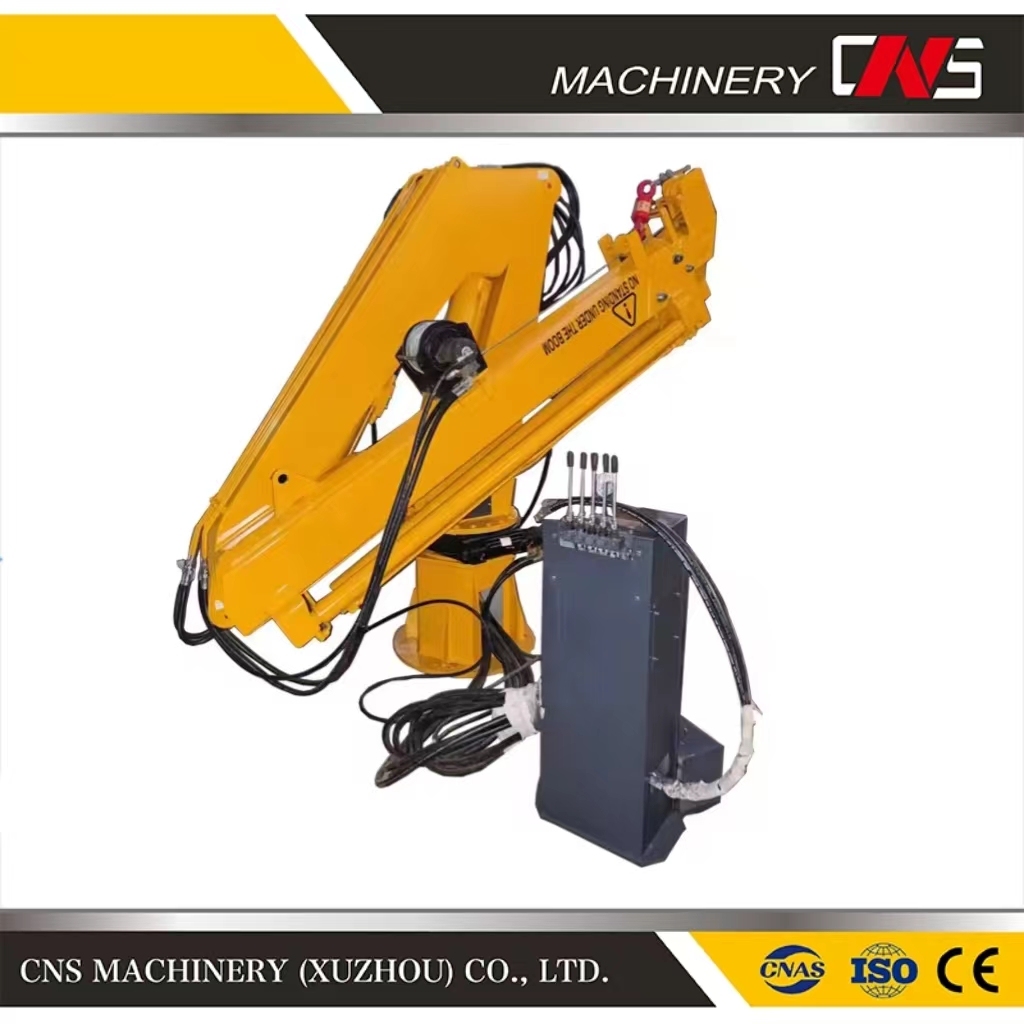 China Factory Provide Angle of Rotation 360 Degree 6.3 Ton Marine Knuckle Boom Ship Crane Boat Marine Crane for Sale