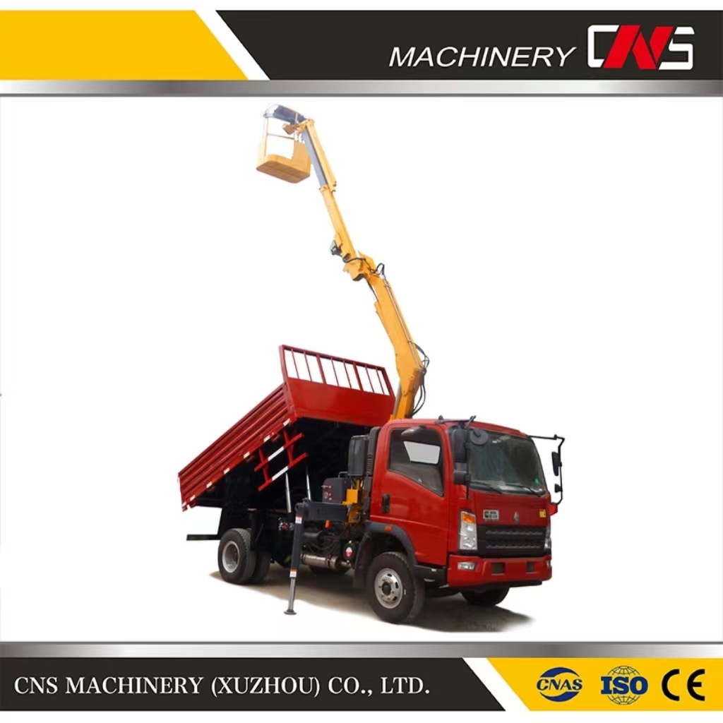 China Factory Price Small Trailer and Truck Mounted Crane 3.2 Ton Knuckle Boom Tractor Mounted Crane for Sale