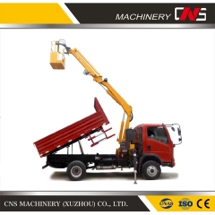 China Factory Price Small Trailer and Truck Mounted Crane 3.2 Ton Knuckle Boom Tractor Mounted Crane for Sale
