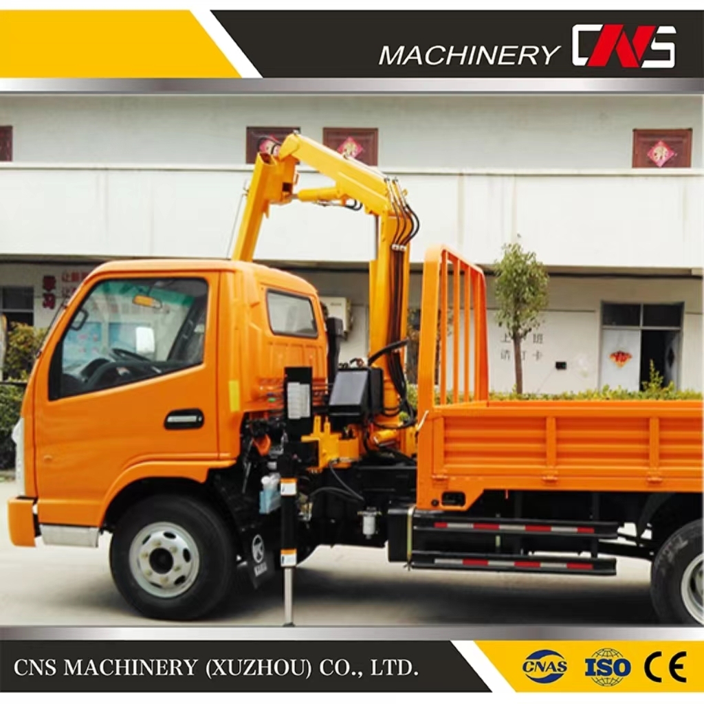 High Quality 3.2 Ton Folding Arm Truck Crane Hydraulic Knuckle Boom Lift Truck Mounted Crane for Car Trailer