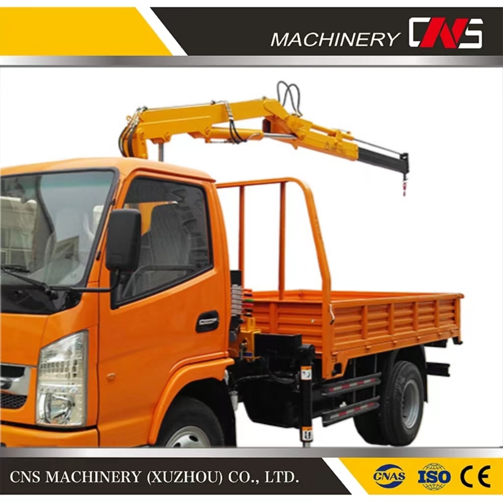 High Quality 3.2 Ton Folding Arm Truck Crane Hydraulic Knuckle Boom Lift Truck Mounted Crane for Car Trailer