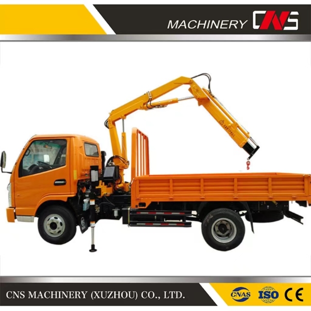 High Quality 3.2 Ton Folding Arm Truck Crane Hydraulic Knuckle Boom Lift Truck Mounted Crane for Car Trailer