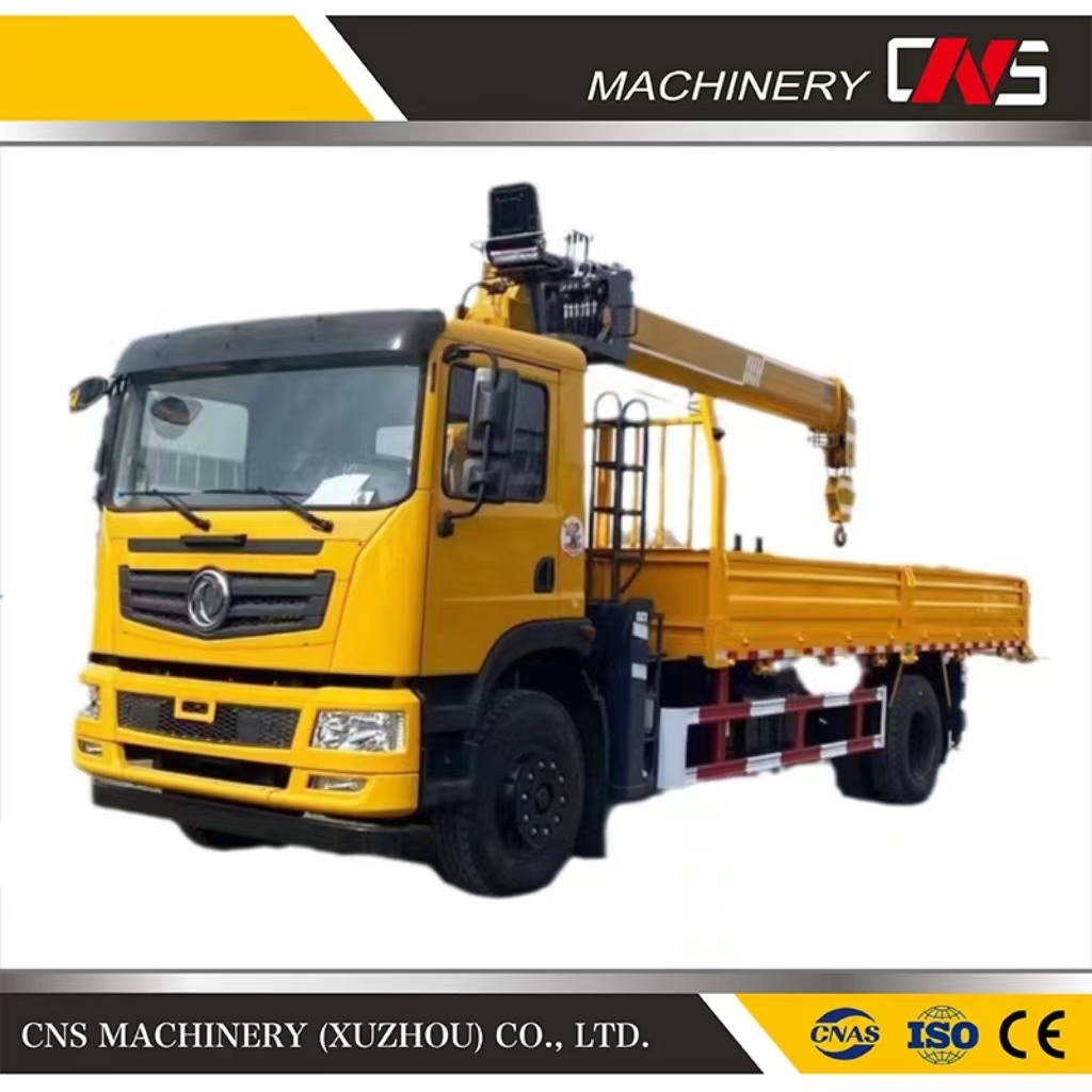High Quality Construction Machinery Mobile Crane Telescopic Boom Truck Mounted 8 Tons Lorry Crane