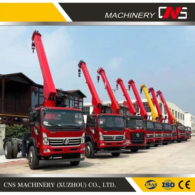 High Quality Construction Machinery Mobile Crane Telescopic Boom Truck Mounted 8 Tons Lorry Crane
