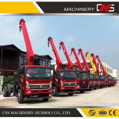 Factory Price 8 Ton Good Condition Telescopic Crane Hydraulic Straight Arm Mobile Cargo Truck Mounted Cranes for Sale