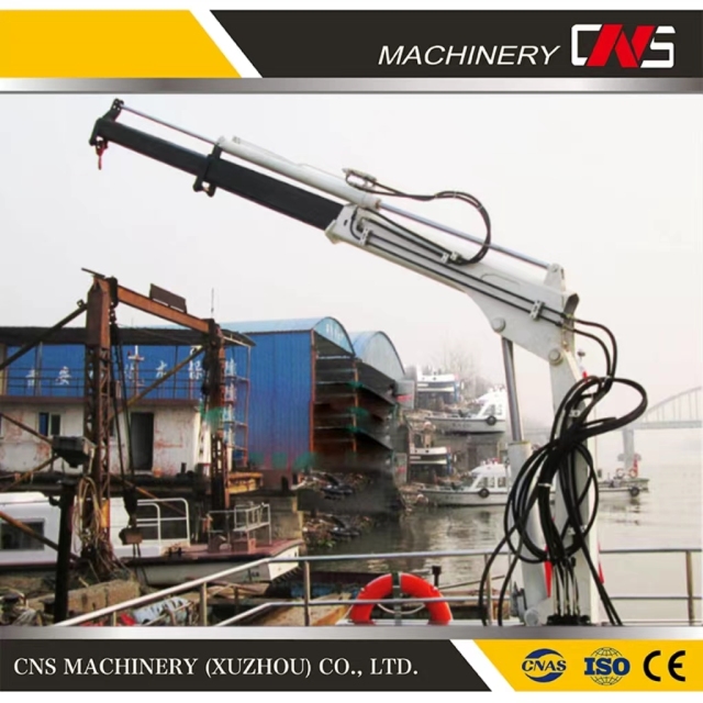 Heavy Capacity 5 Ton Slewing Free Knuckle Boom Marine Deck Crane Hydraulic Flange Type Crane with Good Discount